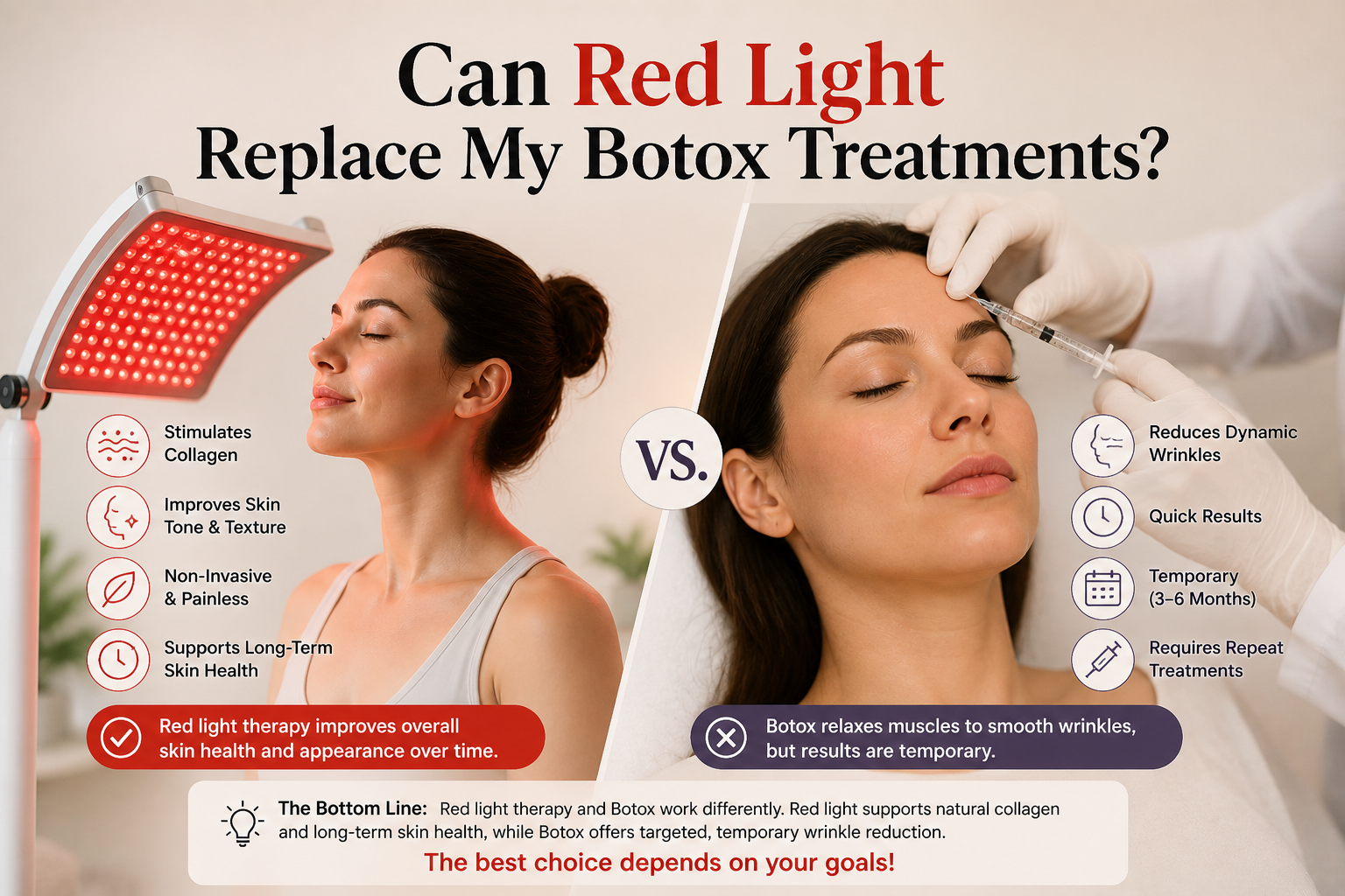 Can Red Light Replace My Botox Treatments?