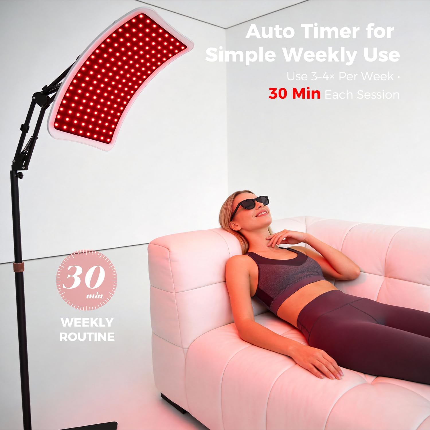 Red Light Therapy with Stand V-P24
