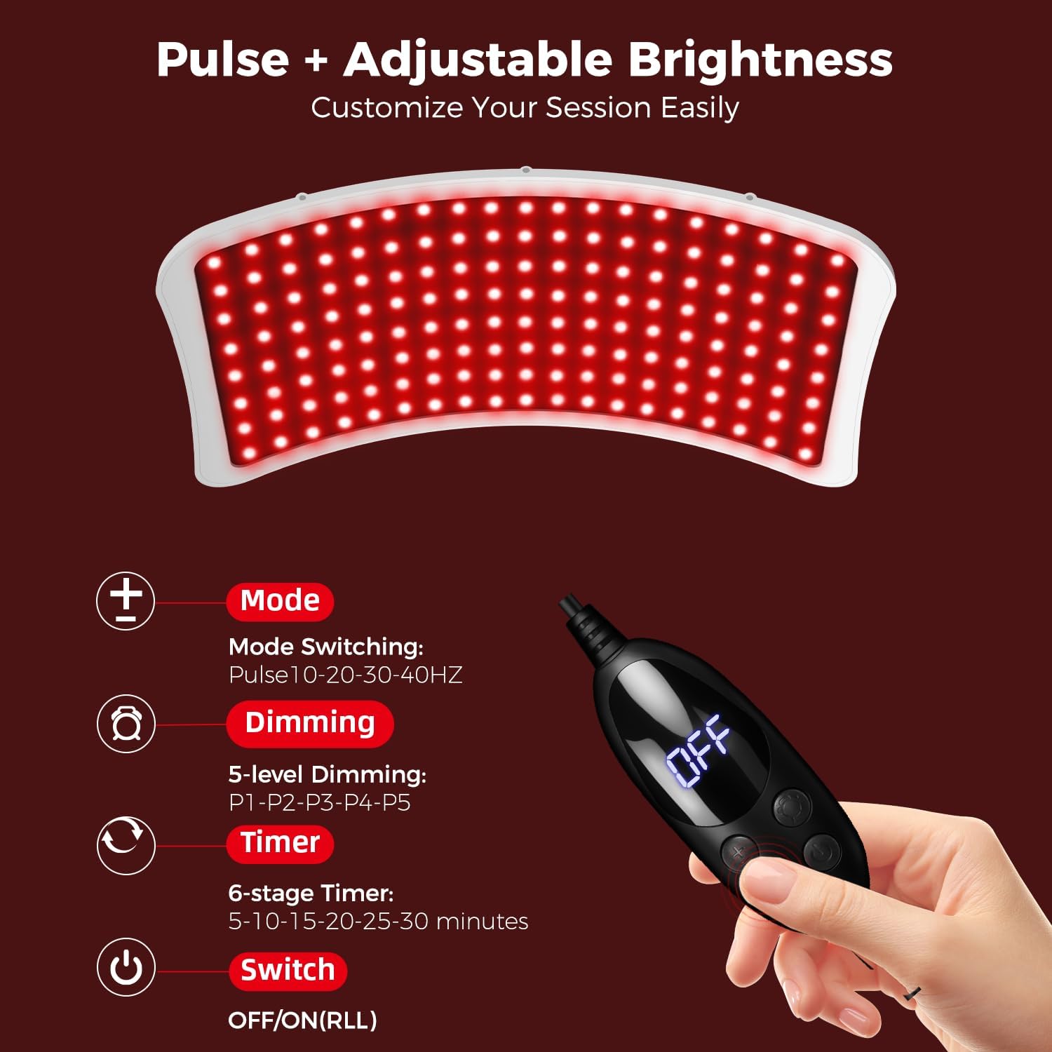 Red Light Therapy with Stand V-P24