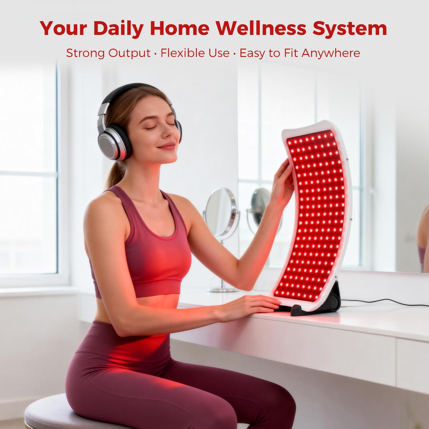 Red Light Therapy with Stand V-P24