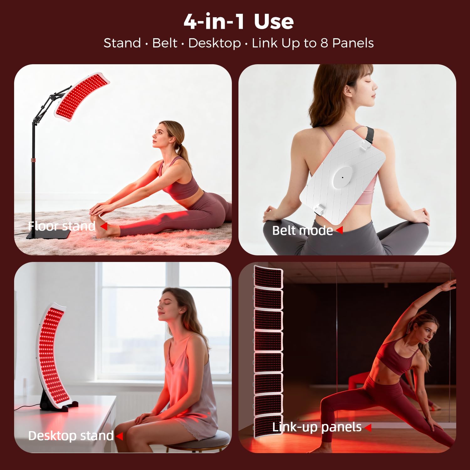 Red Light Therapy with Stand V-P24