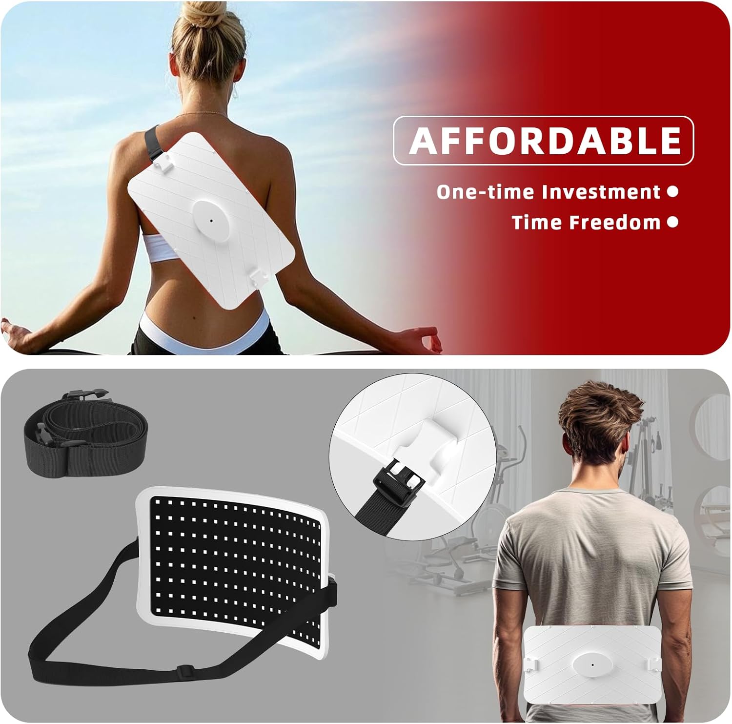 Red Light Therapy with Stand V-P24